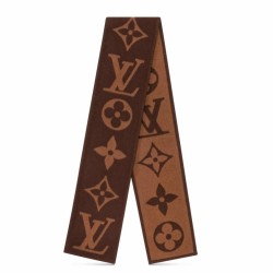 Sciarpa in cashmere con coperta Louis Vuitton Sweet Dreams Louis Vuitton M77379 Marrone