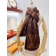 Replica Perfette Sciarpa in cashmere con coperta Louis Vuitton Sweet Dreams Louis Vuitton M77379 Marrone imitazioni