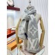 Replica Perfette Sciarpa LV Sweet Dreams LV M77380 Grigia imitazioni