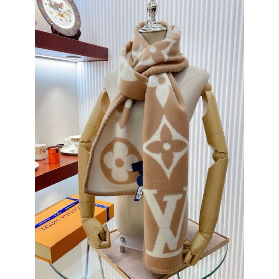 Sciarpa Louis Vuitton Sweet Dreams Louis Vuitton M77856 Beige Replica Replica Perfette Sciarpa Louis Vuitton Sweet Dreams Louis Vuitton M77856 Beige imitazioni