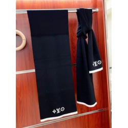 Sciarpe Louis Vuitton LV Headline Louis Vuitton M77928 Nero Sciarpe Louis Vuitton LV Headline Louis Vuitton M77928 Nero