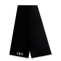 Sciarpe Louis Vuitton LV Headline Louis Vuitton M77928 Nero