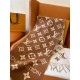 Sciarpe Louis Vuitton LV Essential Louis Vuitton Lana M78935 Marrone Replica Replica Perfette Sciarpe Louis Vuitton LV Essential Louis Vuitton Lana M78935 Marrone imitazioni