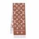 Sciarpe Louis Vuitton LV Essential Louis Vuitton Lana M78935 Marrone Replica Replica Perfette Sciarpe Louis Vuitton LV Essential Louis Vuitton Lana M78935 Marrone imitazioni
