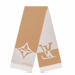 Sciarpa doppia grafica Louis Vuitton M79098 Beige