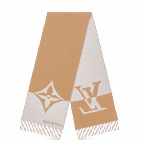 Sciarpa doppia grafica Louis Vuitton M79098 Beige Replica Replica Perfette Sciarpa doppia grafica Louis Vuitton M79098 Beige imitazioni