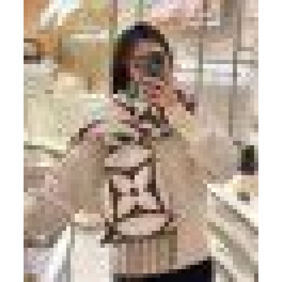 LV M79215 Sciarpa medaglione Louis Vuitton Marrone Replica Replica Perfette LV M79215 Sciarpa medaglione Louis Vuitton Marrone imitazioni