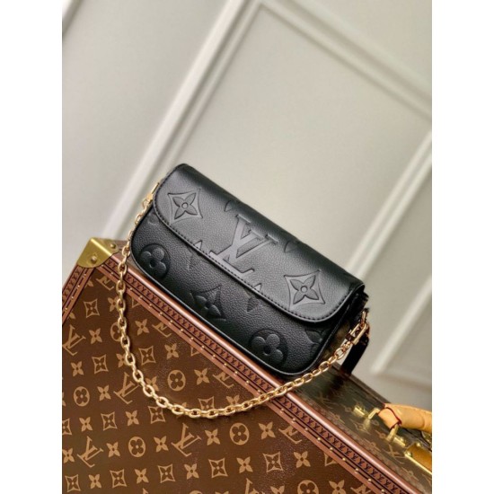 Alta gamma replica Portafoglio LV con catena Borsa Ivy M82154 Monogram Empreinte qualità specchio Replica Perfette Alta gamma Portafoglio LV con catena Borsa Ivy M82154 Monogram Empreinte imitazioni