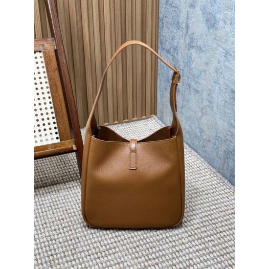 Borse YSL Saint Laurent Le 5 A 7 Supple Small Hobo Marrone Replica Replica Perfette Borse YSL Saint Laurent Le 5 A 7 Supple Small Hobo Marrone imitazioni