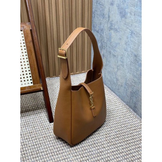Borse YSL Saint Laurent Le 5 A 7 Supple Small Hobo Marrone Replica Replica Perfette Borse YSL Saint Laurent Le 5 A 7 Supple Small Hobo Marrone imitazioni