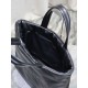 Borsa tote imbottita larga YSL Saint Laurent in nappa nera Replica Replica Perfette Borsa tote imbottita larga YSL Saint Laurent in nappa nera imitazioni