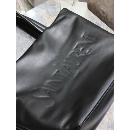 Borsa tote imbottita larga YSL Saint Laurent in nappa nera Replica Replica Perfette Borsa tote imbottita larga YSL Saint Laurent in nappa nera imitazioni