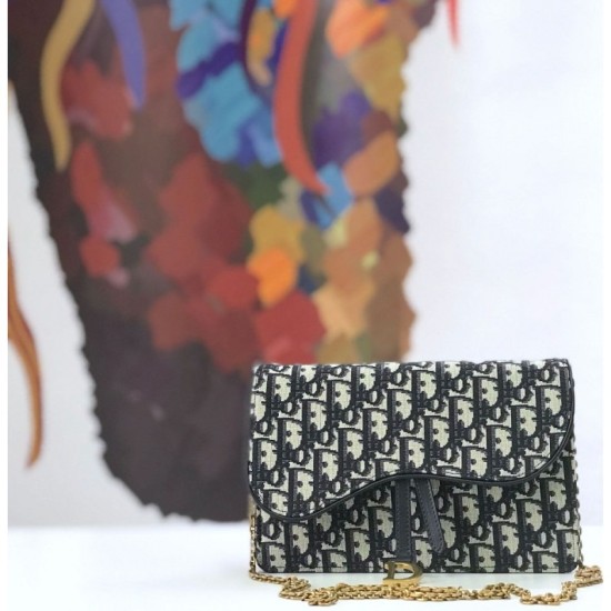 Replica Christian Dior Oblique Saddle Woc Chain Bag M5620 Nero Outlet Christian Dior Oblique Saddle Woc Chain Bag M5620 Nero imitazioni perfette