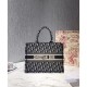 Imitazione Borsa Replica tote piccola Christian Dior blu scuro imitazioni perfette