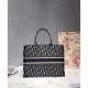 Imitazione Borsa Replica tote piccola Christian Dior blu scuro imitazioni perfette
