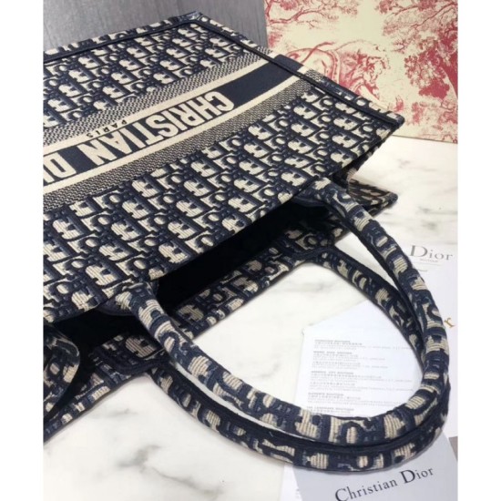 Imitazione Borsa Replica tote piccola Christian Dior blu scuro imitazioni perfette