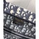 Imitazione Borsa Replica tote piccola Christian Dior blu scuro imitazioni perfette