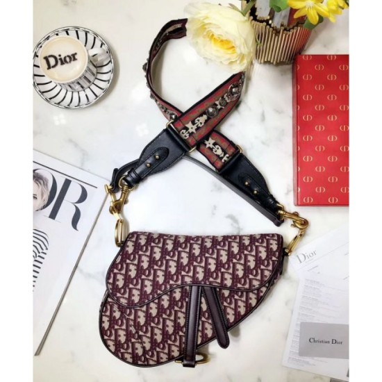 Borse Firmate Replica da Saddle Christian Dior M0446 rossa imitazioni perfette