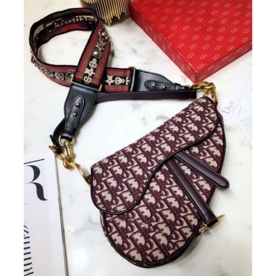 Borse Firmate Replica da Saddle Christian Dior M0446 rossa imitazioni perfette