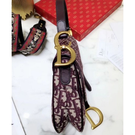 Borse Firmate Replica da Saddle Christian Dior M0446 rossa imitazioni perfette
