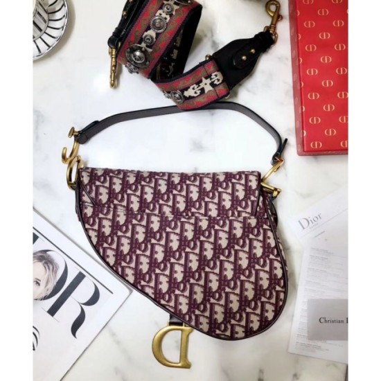 Borse Firmate Replica da Saddle Christian Dior M0446 rossa imitazioni perfette