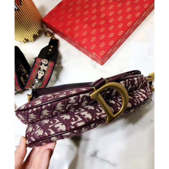 Borse Firmate Replica da Saddle Christian Dior M0446 rossa imitazioni perfette