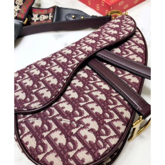 Borse Firmate Replica da Saddle Christian Dior M0446 rossa imitazioni perfette
