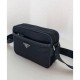 Replica Borsa a tracolla Prada in nylon 2VH048 nera Outlet Borsa a tracolla Prada in nylon 2VH048 nera imitazioni perfette