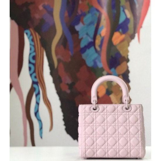 Imitazioni borse griffate Christian Dior Lady Dior Ultra-Matte Pink imitazioni perfette
