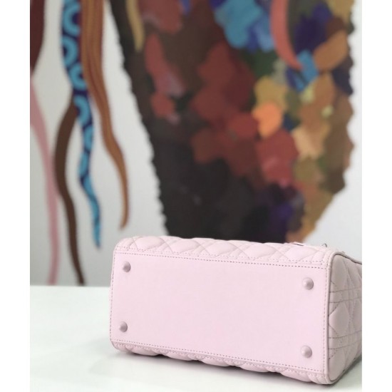 Imitazioni borse griffate Christian Dior Lady Dior Ultra-Matte Pink imitazioni perfette