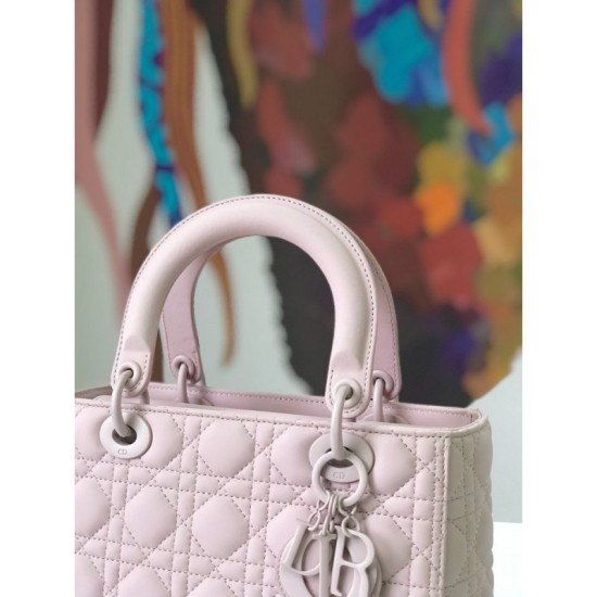 Imitazioni borse griffate Christian Dior Lady Dior Ultra-Matte Pink imitazioni perfette