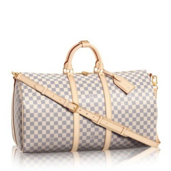 Replica Keepall Bandoulière 55 Damier Azur N41429 Outlet Keepall Bandoulière 55 Damier Azur N41429 imitazioni perfette