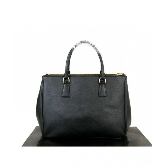Riproduzione Fedele Prada Top Maniglie 1BA786 Nero imitazioni Replica Alta Qualità Prada Top Maniglie 1BA786 Nero