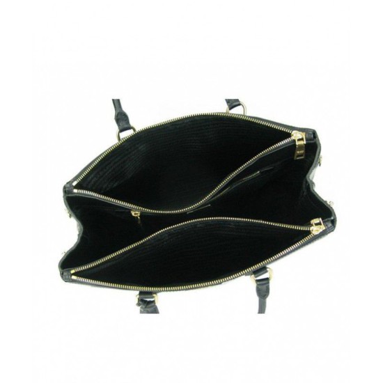 Riproduzione Fedele Prada Top Maniglie 1BA786 Nero imitazioni Replica Alta Qualità Prada Top Maniglie 1BA786 Nero