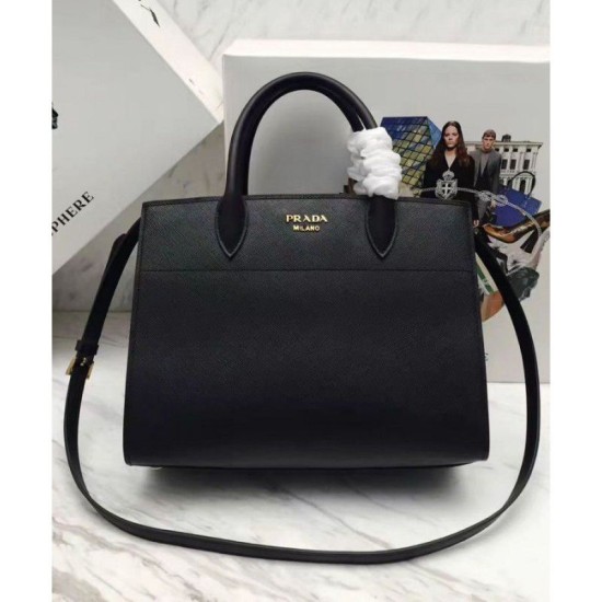 Riproduzione Fedele Prada Bibliotheque Borse 1BA049 Nero imitazioni Replica Alta Qualità Prada Bibliotheque Borse 1BA049 Nero
