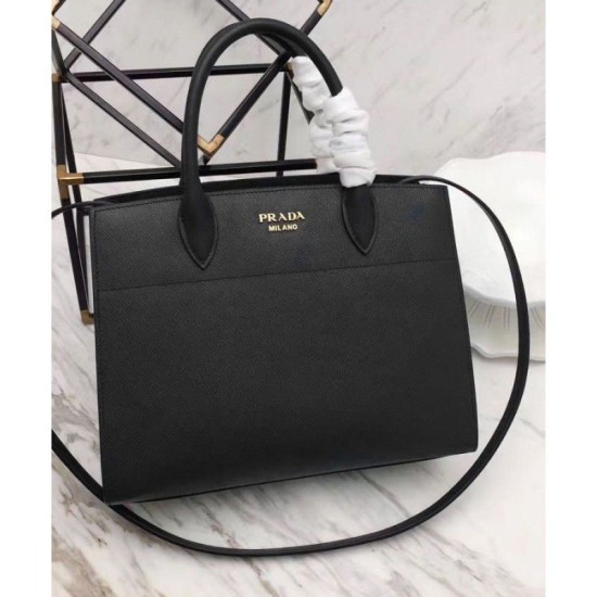 Riproduzione Fedele Prada Bibliotheque Borse 1BA049 Nero imitazioni Replica Alta Qualità Prada Bibliotheque Borse 1BA049 Nero