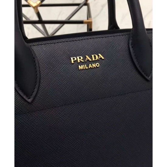 Riproduzione Fedele Prada Bibliotheque Borse 1BA049 Nero imitazioni Replica Alta Qualità Prada Bibliotheque Borse 1BA049 Nero