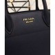 Riproduzione Fedele Prada Bibliotheque Borse 1BA049 Nero imitazioni Replica Alta Qualità Prada Bibliotheque Borse 1BA049 Nero