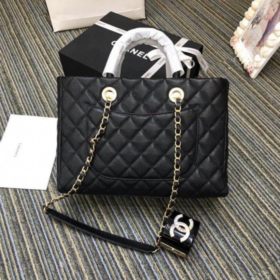 Riproduzione Fedele Grande Shopping Borse A57974 Nero imitazioni Replica Alta Qualità Grande Shopping Borse A57974 Nero