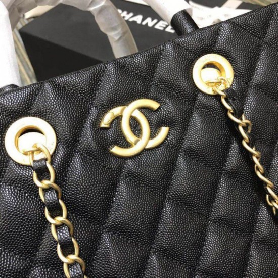 Riproduzione Fedele Grande Shopping Borse A57974 Nero imitazioni Replica Alta Qualità Grande Shopping Borse A57974 Nero