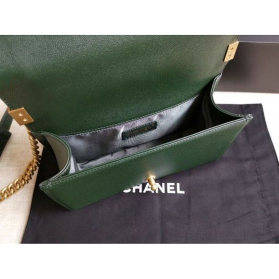 Riproduzione Fedele Boy Classica Chevron Flap Borse A67086 Verde imitazioni Replica Alta Qualità Boy Classica Chevron Flap Borse A67086 Verde