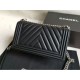Riproduzione Fedele Boy Classica Chevron Flap Borse A67086 Nero Steel Hardware imitazioni Replica Alta Qualità Boy Classica Chevron Flap Borse A67086 Nero Steel Hardware