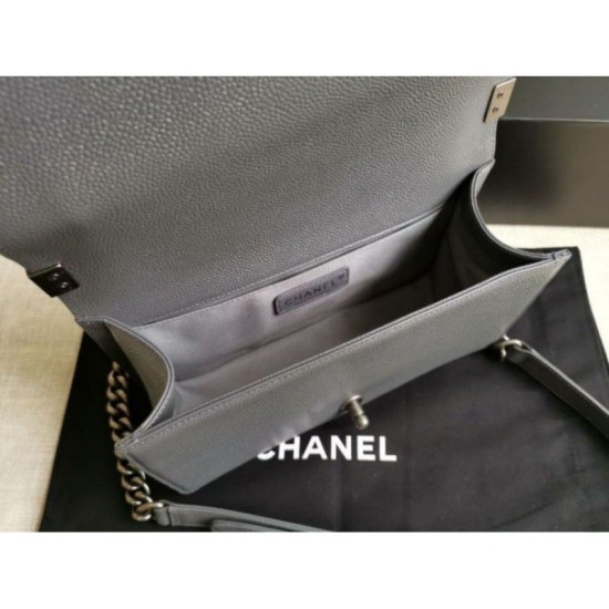 Riproduzione Fedele Boy Classic Flap Borse A67086 Grigio imitazioni Replica Alta Qualità Boy Classic Flap Borse A67086 Grigio