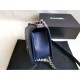 Riproduzione Fedele Boy Classica Flap Borse A67086 Blu imitazioni Replica Alta Qualità Boy Classica Flap Borse A67086 Blu
