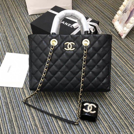Riproduzione Fedele Grande Shopping Borse A57974 Nero imitazioni Replica Alta Qualità Grande Shopping Borse A57974 Nero