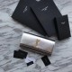 Replica Saint Laurent Classic Metallic Monogramme frizione Argento Outlet Saint Laurent Classic Metallic Monogramme frizione Argento imitazioni perfette