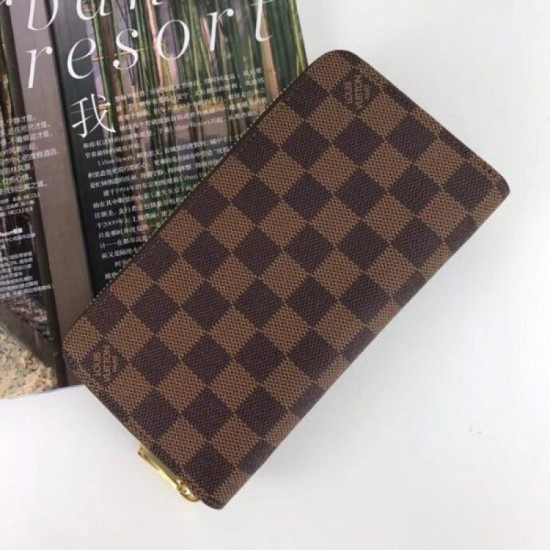 Pari replica Portafoglio Zippy Damier Ebene Canvas N60046 Dupe Perfetta Cloni Firmate Pari replica Portafoglio Zippy Damier Ebene Canvas N60046 imitazioni
