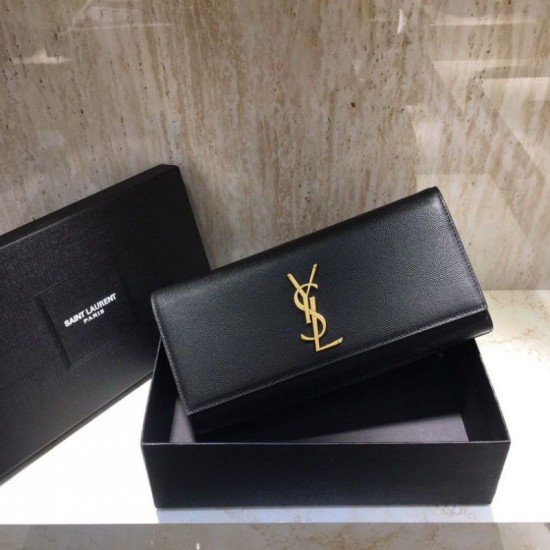 Pochette classica YSL Saint Laurent nera Dupe Perfetta Cloni Firmate Pochette classica YSL Saint Laurent nera imitazioni