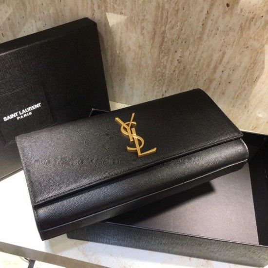 Pochette classica YSL Saint Laurent nera Dupe Perfetta Cloni Firmate Pochette classica YSL Saint Laurent nera imitazioni