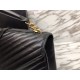 Replica Saint Laurent grandi borse Monogram universitari in nero di capra Imitazioni Replica perfette Saint Laurent grandi borse Monogram universitari in nero di capra